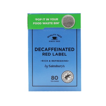 Sainsburys Red Label Decaf Tea Bags 80s