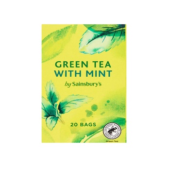 Sainsburys Green Tea And Mint Tea Bags 20s