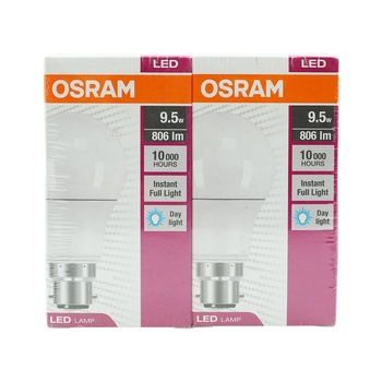Osram  Led Value Classic A 60 9.5W 2 pcs Set
