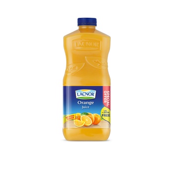 Lacnor Orange Juice No Added Sugar 1.5ltr + 250ml