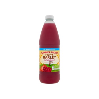 Sainsburys Fruit and Barley Summer Fruits No added Sugar 1L
