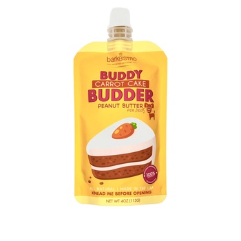 Buddy Budder  Carrot Cake Squeeze 113g Dog Peanut Butter