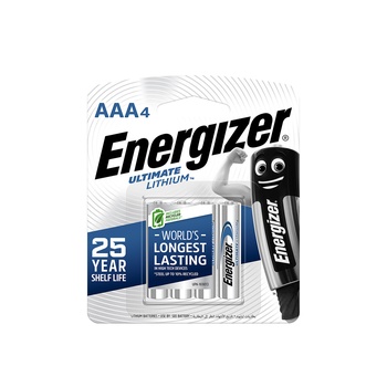 Energizer AAA4 Ultimate Lithium Batteries 30.4g