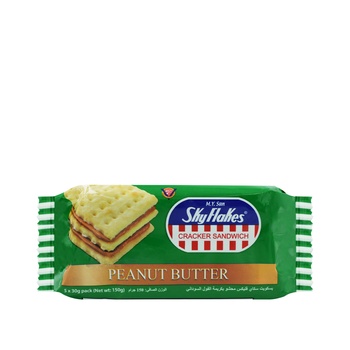 M.Y San Sky Flakes Crackers Sandwich Peanut Butter 150g