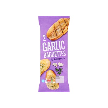 Sainsburys Garlic Baguette 2Pk 338g