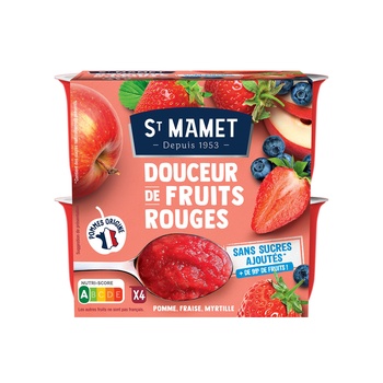St Mamet Douceur De Fruits Rouges Apple Strawbery BlueBery 380g