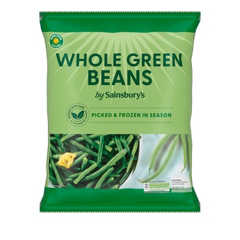 Sainsburys Whole Green Beans 900g
