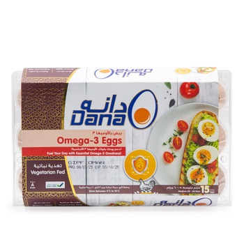 Dana Omani Brown Eggs Omega-3 15s