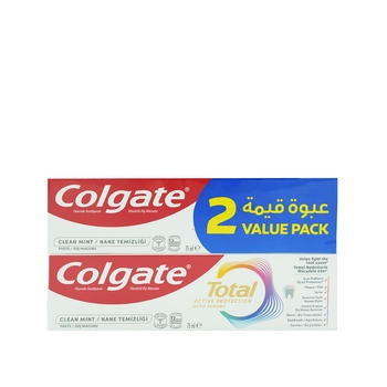 Colgate Total Clean Mint Toothpaste 2x75ml