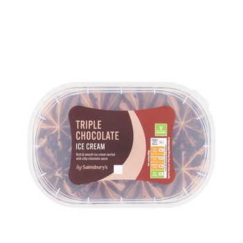 Sainsburys Chocolate Ice Cream 900ml