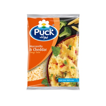 Puck Mozzarella And Cheddar 400g