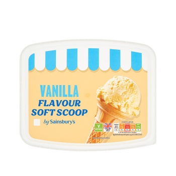Sainsburys Vanilla Soft Scoop 2 ltr