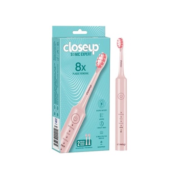 Close Up Sonic Expert Pink Rechargeable Toothbrush