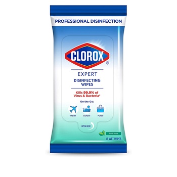 Clorox Expert Disinfecting Wipes Fresh Scent 15pcs