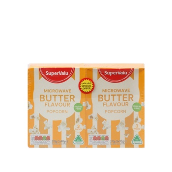 Supervalu Microwave Popcorn Butter 2X270g