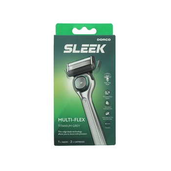 Dorco Sleek 6 Multiflex Handle With 2 Cartridges