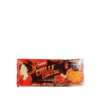 Fantastic Rice Crackers Chilli Cheese Hot and Spicy 100g