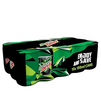 Mountain Dew Zero Can 155ml Pack of 15