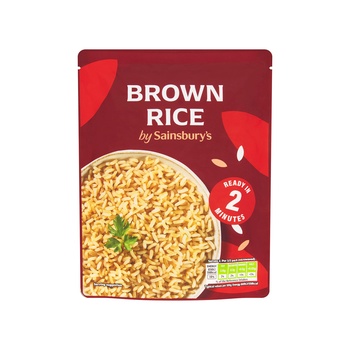 Sainsburys Microwave Brown Rice 250g