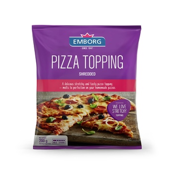 Emborg Pizza Topping Shredded 200g