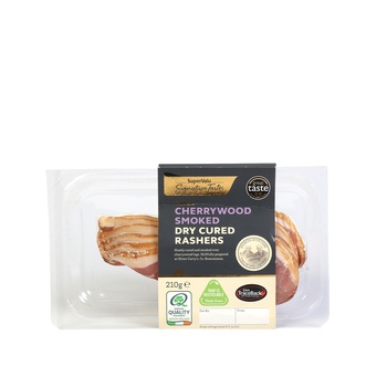 Supervalu Signature Taste Cherrywood Smoked Dry Cured Rashers 210g