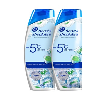 Head & Shoulders Sub-Zero Freshness Anti-Dandruff Shampoo 350ml+350ml