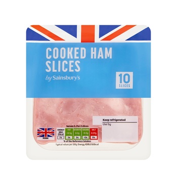 Sainsburys British Ham Slices 115g