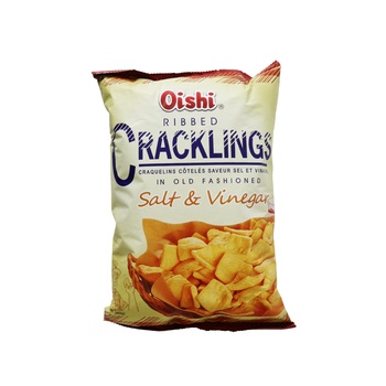 Oishi Ribbed Crackling Salt & Vinegar 90g