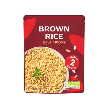 Sainsburys Microwave Brown Rice 250g