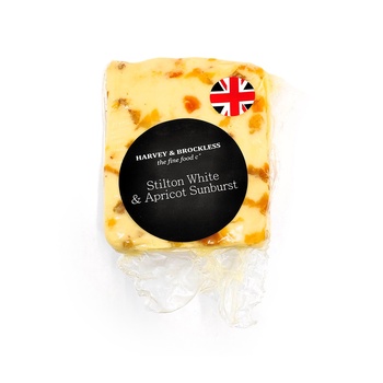 Harvey And Brockless Stilton White & Apricot Sunburst 150g