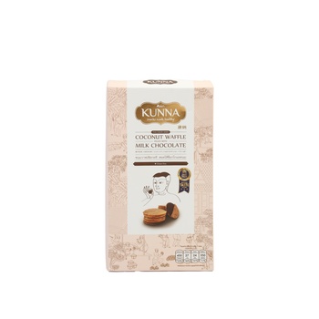 Kunna Coconut Waffle Filled with Milk Chocolate 90g