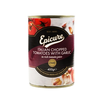 Epicure Chopped Tomato with Garlic 400g