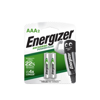 Energizer 2 AAA Recharge Power Plus Batteries 22g