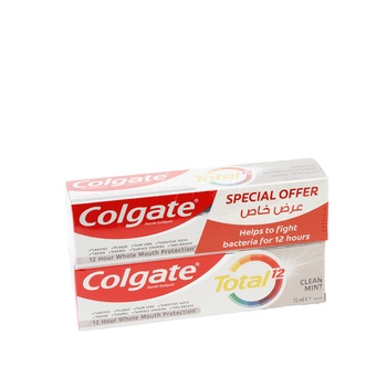 Colgate Total Clean Mint Toothpaste 2x75ml