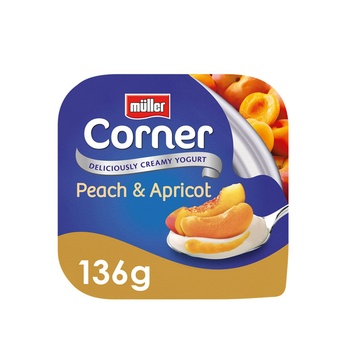 Muller Fruit Corner Peach And Apricot Yogurt 136g