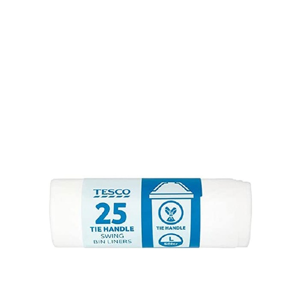 Tesco TieHandle Swing Bin Liners 25 Pack Choithrams UAE