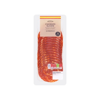 Sainsburys Chorizo Slices Small Pack 75g