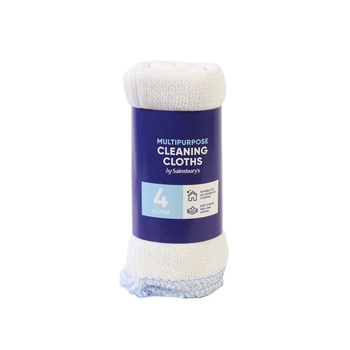 Sainsburys Cleaning Cloths 4 Pack