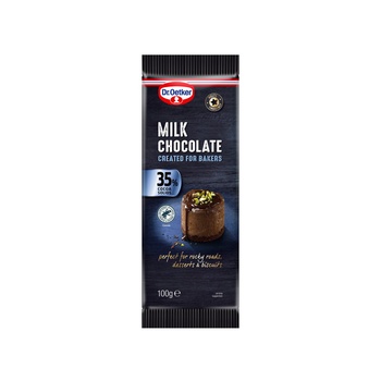 Dr Oetker Milk Chocolate Bar 35% 100g
