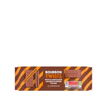 Sainsburys Chocolate Orange Bourbon Twists 150g