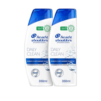 Head & Shoulders Daily Clean Anti-Dandruff Shampoo 350ml+350ml
