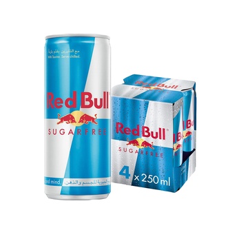 Red Bull Energy Drink Sugarfree 4X250ml
