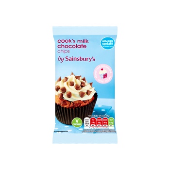 Sainsburys Milk Chocolate Chips 100g