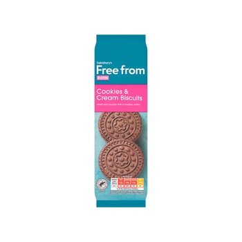 Sainsburys Free From Cookie  Cream Biscuits x8