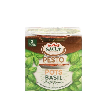 Sacla Pesto Pots Classic Basil 90g