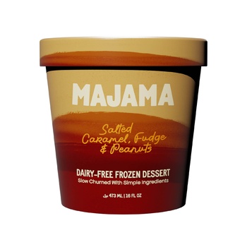 Majama Ice Cream Salted Caramel Fudge and Peanuts 473ml