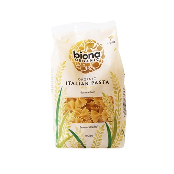 Biona White Farfalle Mini Bow Tie 500g
