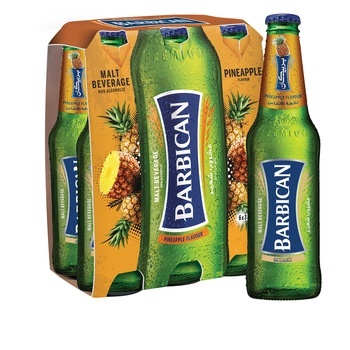 Barbican Non Alcoholic Malt Beverage Pineapple Flavor 6x300ml
