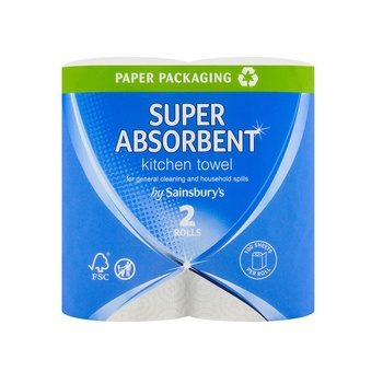 Sainsburys Kitchen Towels 2 Roll Pack