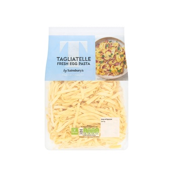 Sainsburys Fresh Egg Tagliatelle Pasta 500g